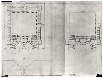Two Plans for the First Project for the Louvre (from 